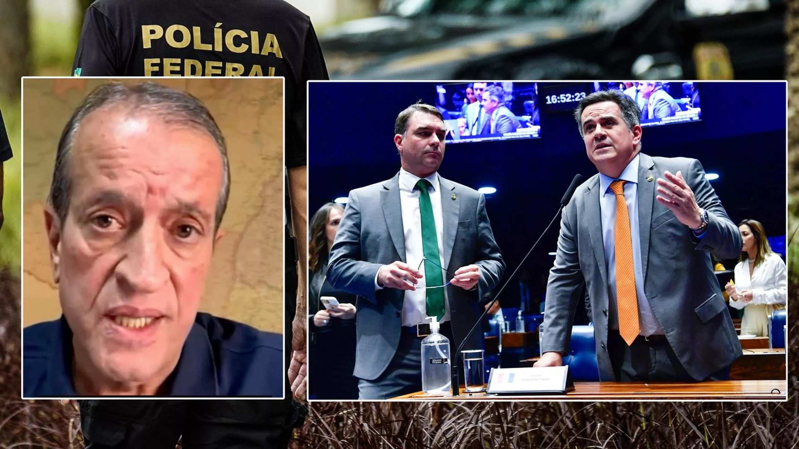 Valdemar Costa Neto e Flávio Bolsonaro defenderam nome de Ciro Nogueira como vice na chapa do senador